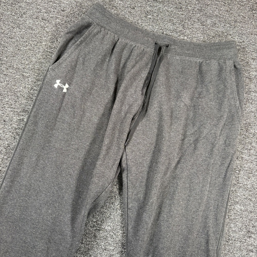 Under Armour Rival Fleece Joggers Mens XXL Gray Loose Fit Tapered Sweatpants